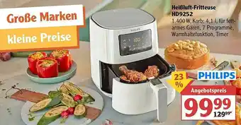 Globus Philips Heißluft-fritteuse Hd9252 Angebot