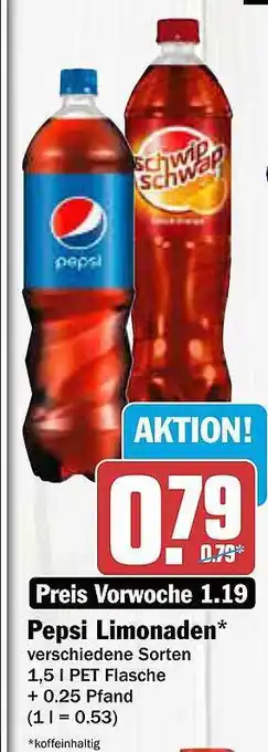 AEZ Pepsi limonaden Angebot