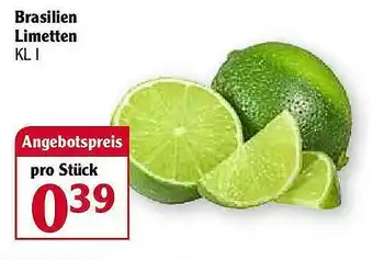 Globus Brasilien Limetten Angebot