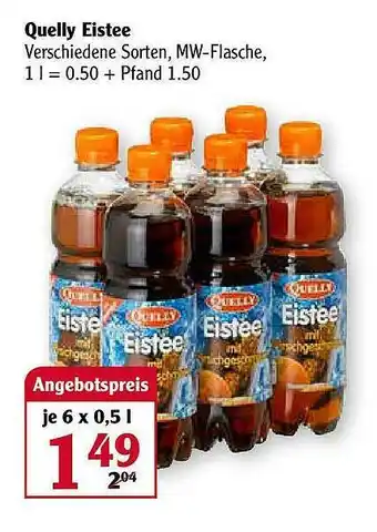 Globus Quelly Eistee Angebot