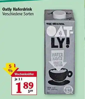 Globus Oatly Haferdrink Angebot