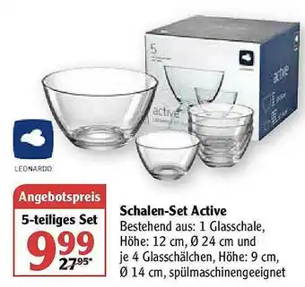 Globus Leonardo Schalen-set Active Angebot