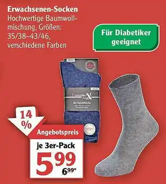 Globus Erwachsenen-socken Angebot