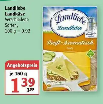 Globus Landliebe Landkäse Angebot