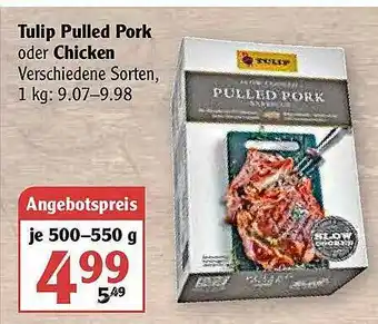 Globus Tulip Pulled Pork Oder Chicken Angebot