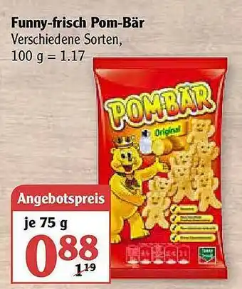 Globus Funny Frisch Pom Bär Angebot