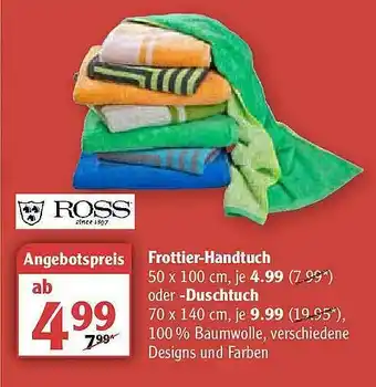 Globus Ross Frottier-handtuch Ode Duschtuch Angebot