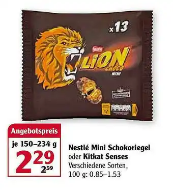 Globus Nestlé Mini Schokoriegel Oder Kitkat Senses Angebot