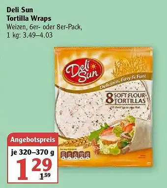 Globus Deli Sun Tortilla Wraps Angebot