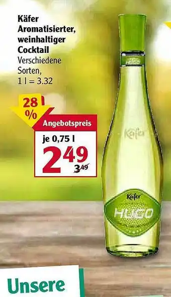 Globus Käfer Aromatisierter Weinhaltiger Cocktail Angebot