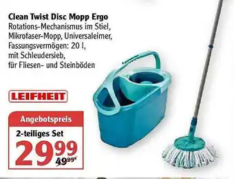 Globus Clean Twist Disc Mopp Ergo Angebot