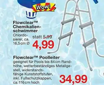 Jawoll Flowclear Poolleiter Oder Flowclear Chemikalienschwimmer Angebot