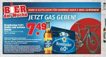 trinkgut Krombacher 0.0% Radler Und Weitere Sorten Angebot