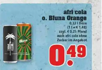 trinkgut Afri Cola Oder Bluna Orange Angebot