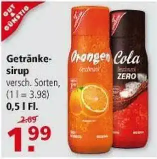 Multi Markt Gut & Günstig Getränke Sirup Angebot