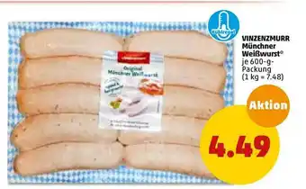 PENNY Vinzenzmurr Münchner Weißwurst Angebot