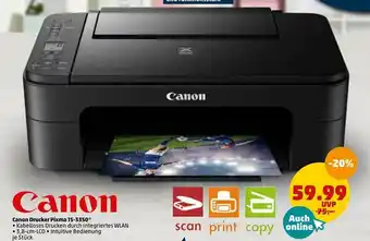 PENNY Canon Drucker Pixma Ts-3350 Angebot