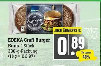 Scheck-in-Center Edeka Craft Burger Buns Angebot