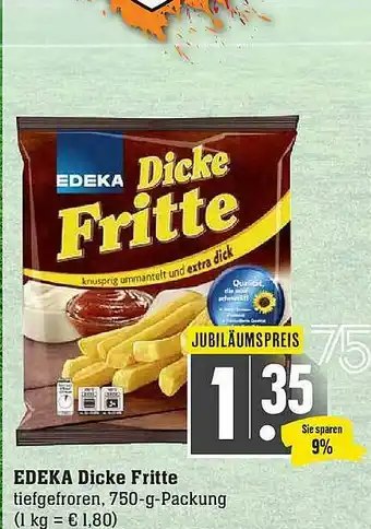 Scheck-in-Center Edeka Dicke Fritte Angebot