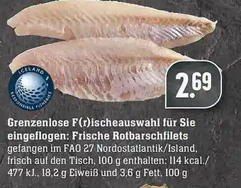 Scheck-in-Center Grenzenlose F(r) Ischeauswahl Für Sie Eingeflogen: Frische Rotbarschfilets Angebot