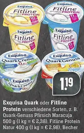 Scheck-in-Center Exquisa Quark Oder Fitline Protein Angebot