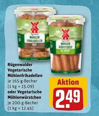 REWE Kaufpark Rügenwalder vegetarische mühlenfrikadellen oder vegetarische mühlenwürstchen Angebot