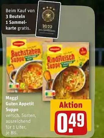 REWE Kaufpark Maggi guten appetit suppe Angebot