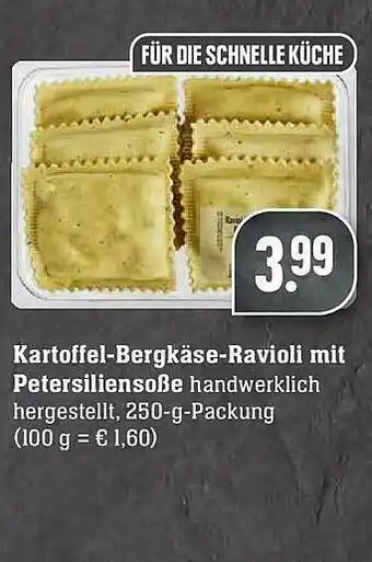 Scheck-in-Center Kartoffel-bergkäse-ravioli Mit Petersiliensoße Angebot