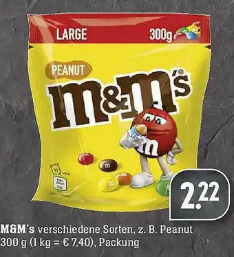 Scheck-in-Center M&m's Angebot