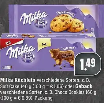 Scheck-in-Center Milka Küchlein Oder Gebäck Angebot