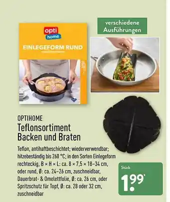 Aldi Nord Optihome Teflonsortiment Backen Und Braten Angebot