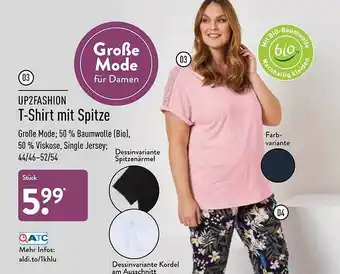 Aldi Nord Up2fashion T-shirt Mit Spitze Angebot