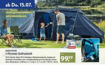Aldi Nord Adventuridge 4-personen-großraumzelt Angebot