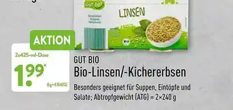 Aldi Nord Gut Bio Bio-linsen Oder -kichererbsen Angebot