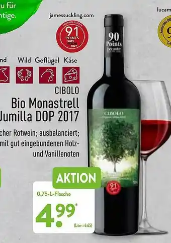 Aldi Nord Cibolo Bio Monastrell Jumilla Dop 2017 Angebot
