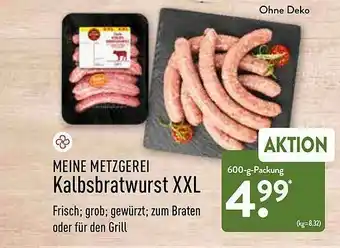 Aldi Nord Meine Metzgerei Kalbsbratwurst XXL Angebot