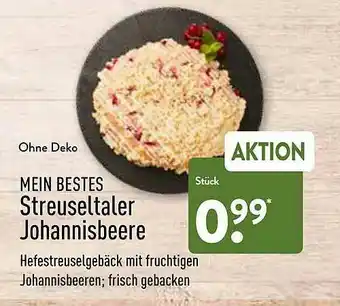 Aldi Nord Mein Bestes Streuseltaler Johannisbeere Angebot