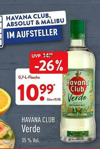 Aldi Nord Havana Club Verde Angebot