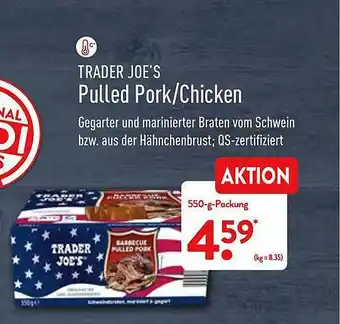 Aldi Nord Trader Joe's Pulled Pork Oder Chicken Angebot