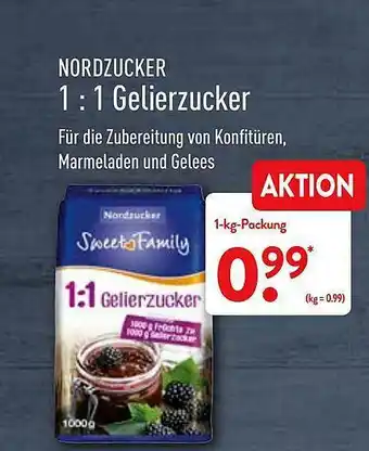 Aldi Nord Nordzucker 1:1 Gelierzucker Angebot