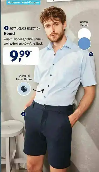 Aldi Süd Royal Class Selection Hemd Angebot