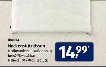 Aldi Süd Dormia Nackenstützkissen Angebot