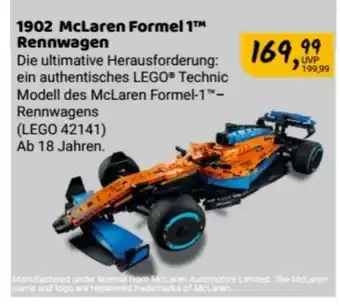 Idee+Spiel LEGO TECHNIC McLaren Formel 1 Rennwagen 42141 Angebot