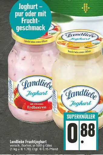 E-Center Landliebe Fruchtjoghurt Angebot