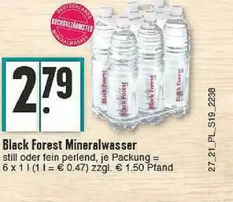 E-Center Black Forest Mineralwasser Angebot