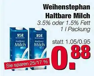 Edeka Scherer Weihenstephan Haltbare Milch Angebot