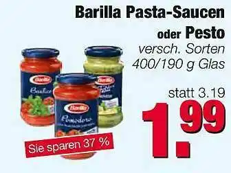 Edeka Scherer Barilla Pasta-saucen Oder Pesto Angebot