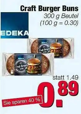 Edeka Scherer Craft Burger Buns Angebot