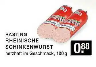 Edeka Zurheide Rasting Rheinische Schinkenwurst Angebot