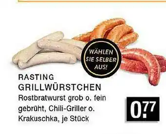 Edeka Zurheide Rasting Grillwürstchen Angebot